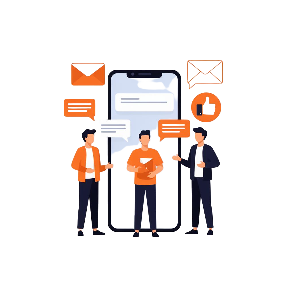 BDCALLS SMS bulk SMS service illustration